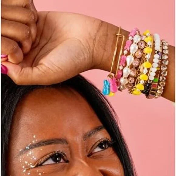 Alex and Ani Easter Peeps Bunny Beaded Bangle pink, collectable - Picture 11 of 14